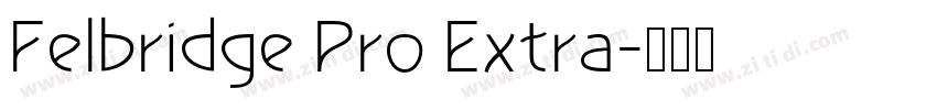 Felbridge Pro Extra字体转换